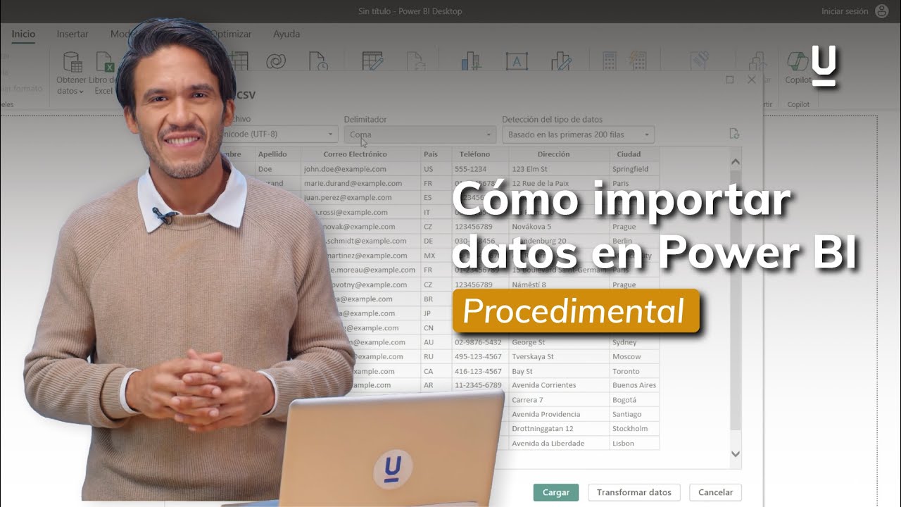 Cómo importar datos en Power BI - Curso de Power BI - YouTube