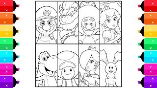 Super Mario Galaxy Movie Coloring Pages | Coloring Super Mario Main Characters