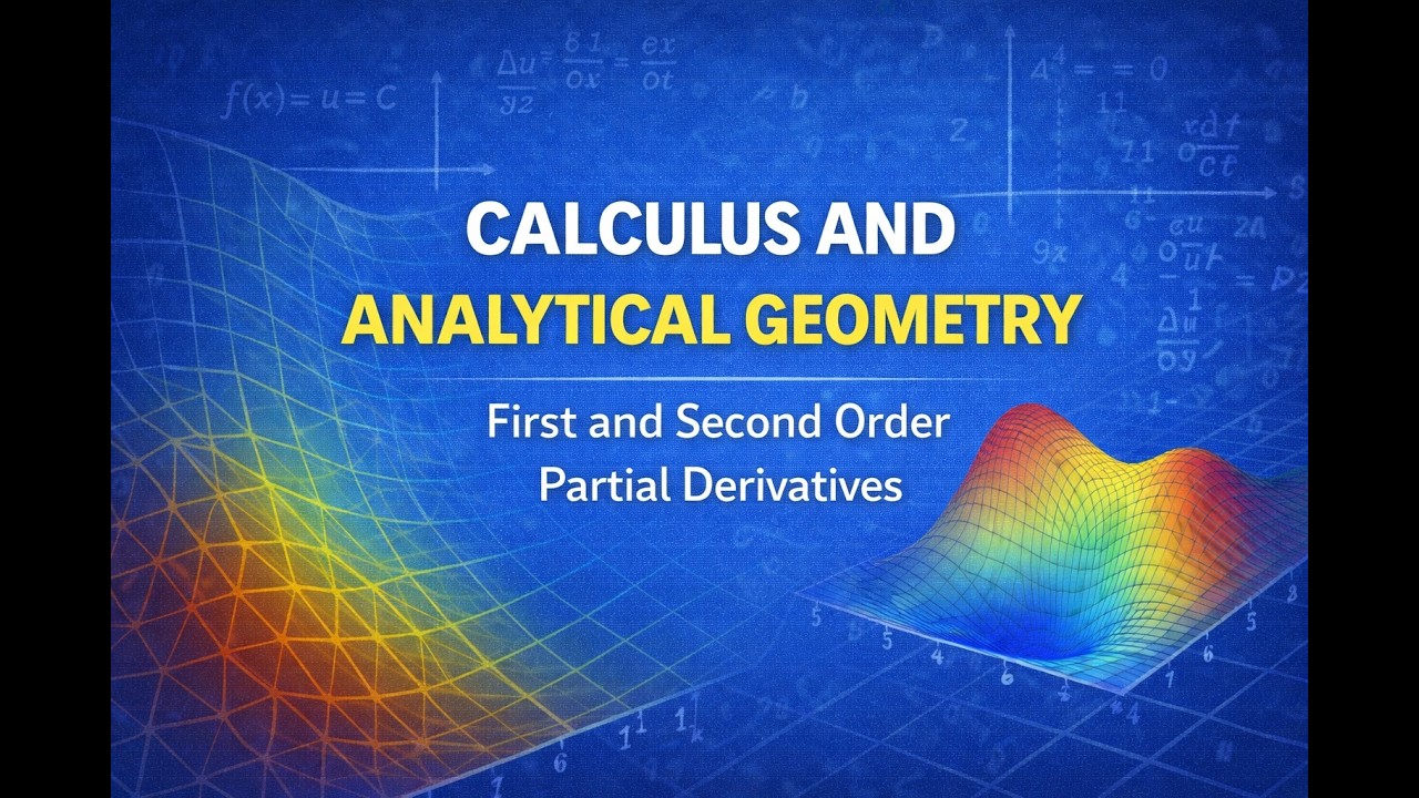First Order & Second Order Partial Derivatives | Calculus (Hindi/Urdu)