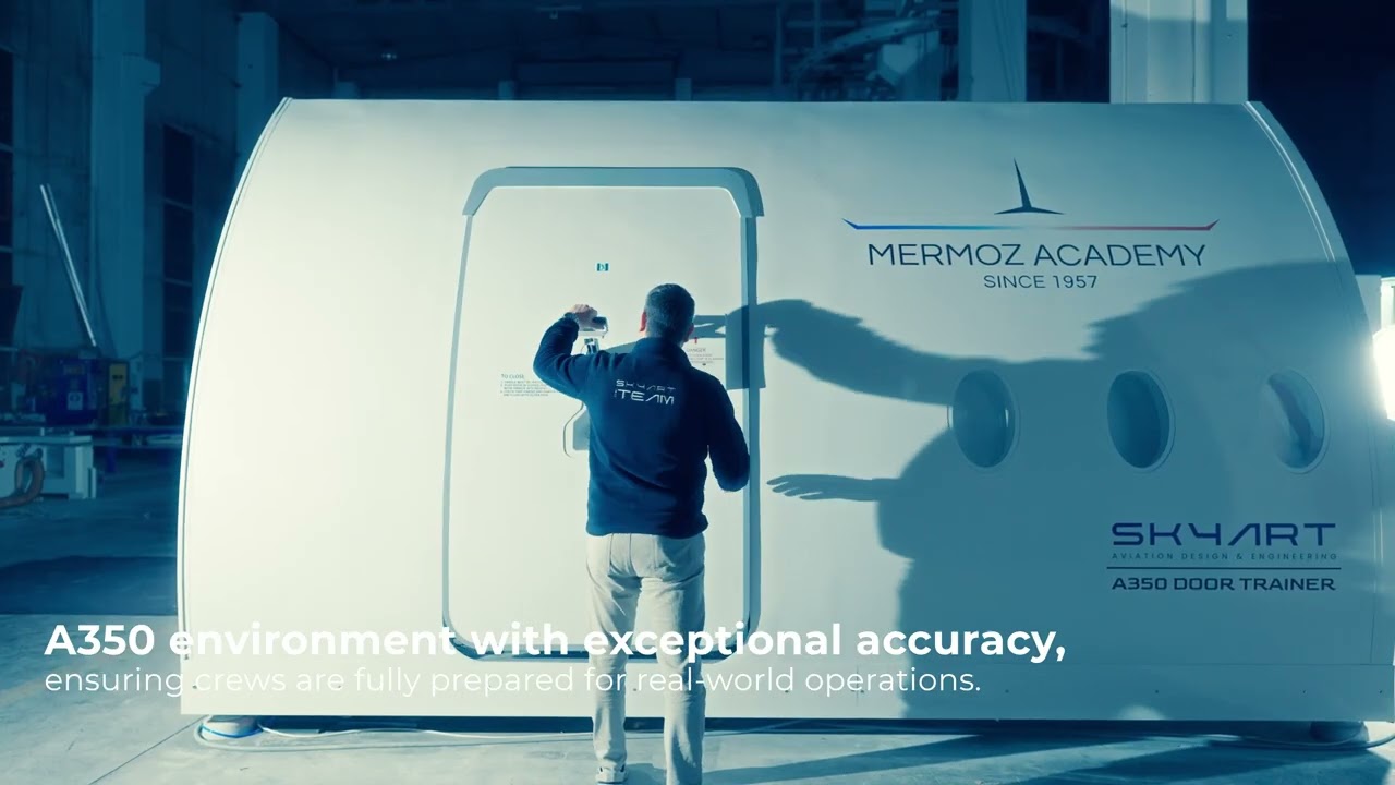 A350 Door Trainer - Advanced Cabin Crew Training  Solution for Mermoz Academy