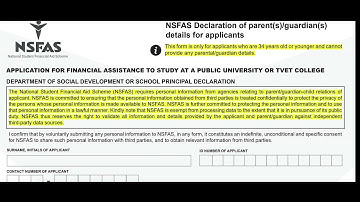 How to fill📝 in NSFAS form for students who are supported by social workers💳. @Yourhonuren #viral