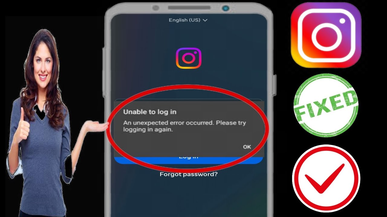 Napraw problem z logowaniem na Instagramie dzisiaj Nie mogę się zalogować wystąpił nieoczekiwanybłąd