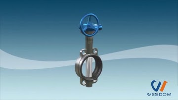 3D simulation principle of Turbine butterfly valve