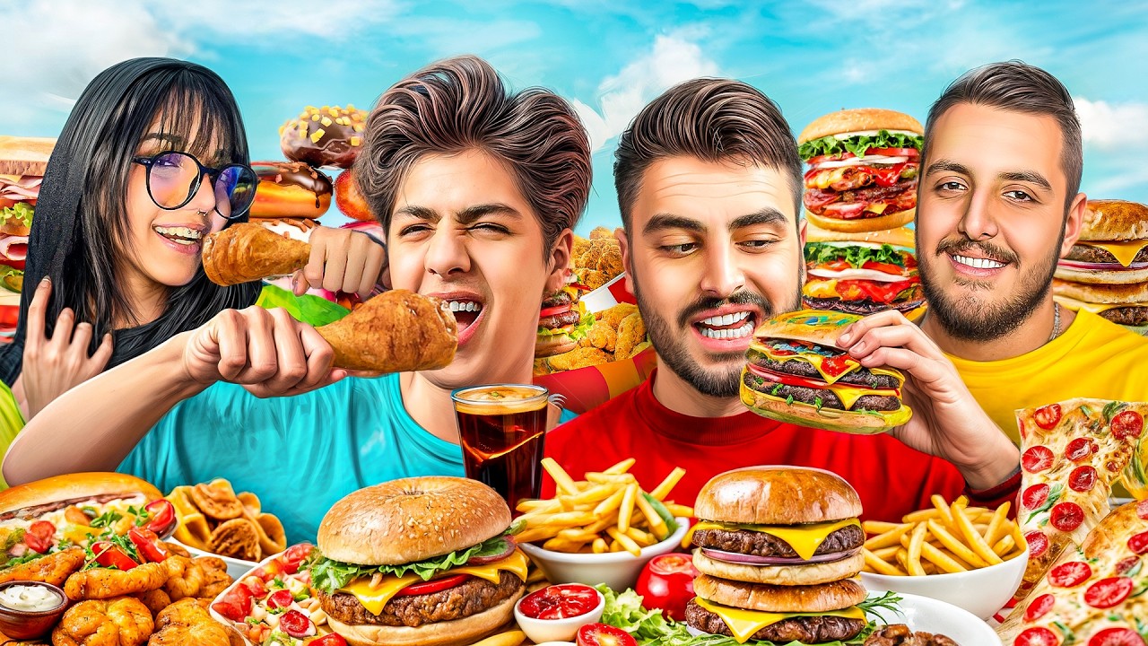 هر پاکت ۱۰۰۰کالری😳🍔