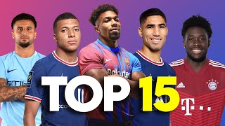 Top 15 Fastest Football Players 2022