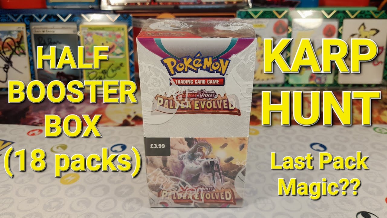 Magikarp Hunt. Paldea Evolved Half Booster Box Pokemon Card Opening