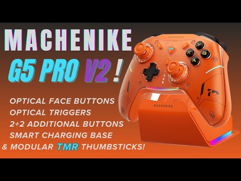M-GAME Machenike Gamepad オレンジ Controle Machenike G5 Pro Max C/ Dock Edição Limitada Orange