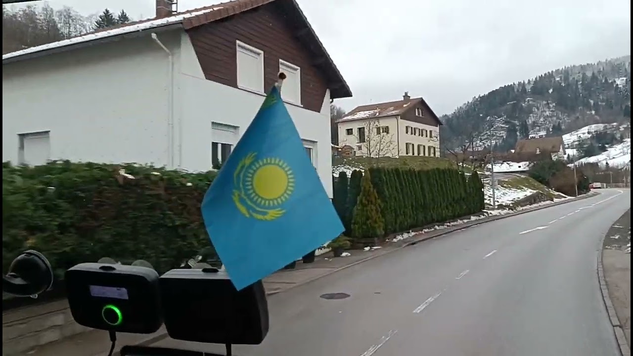 зима во Франции.