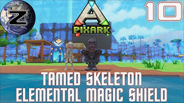 Tamed Skeleton/Elemental Magic Shield!!! PixARK Gameplay 2018!!! EP 10