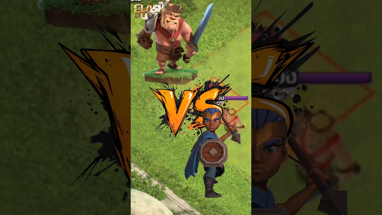 Max Barbarian King vs Max Royal Champion in coc 