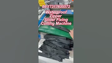 Waterproof Zipper Slider Fixing and Cutting Machine. #zippermakingmachine #bestzippermachine