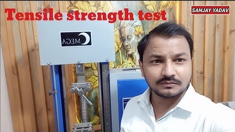 How to do tensile strength test