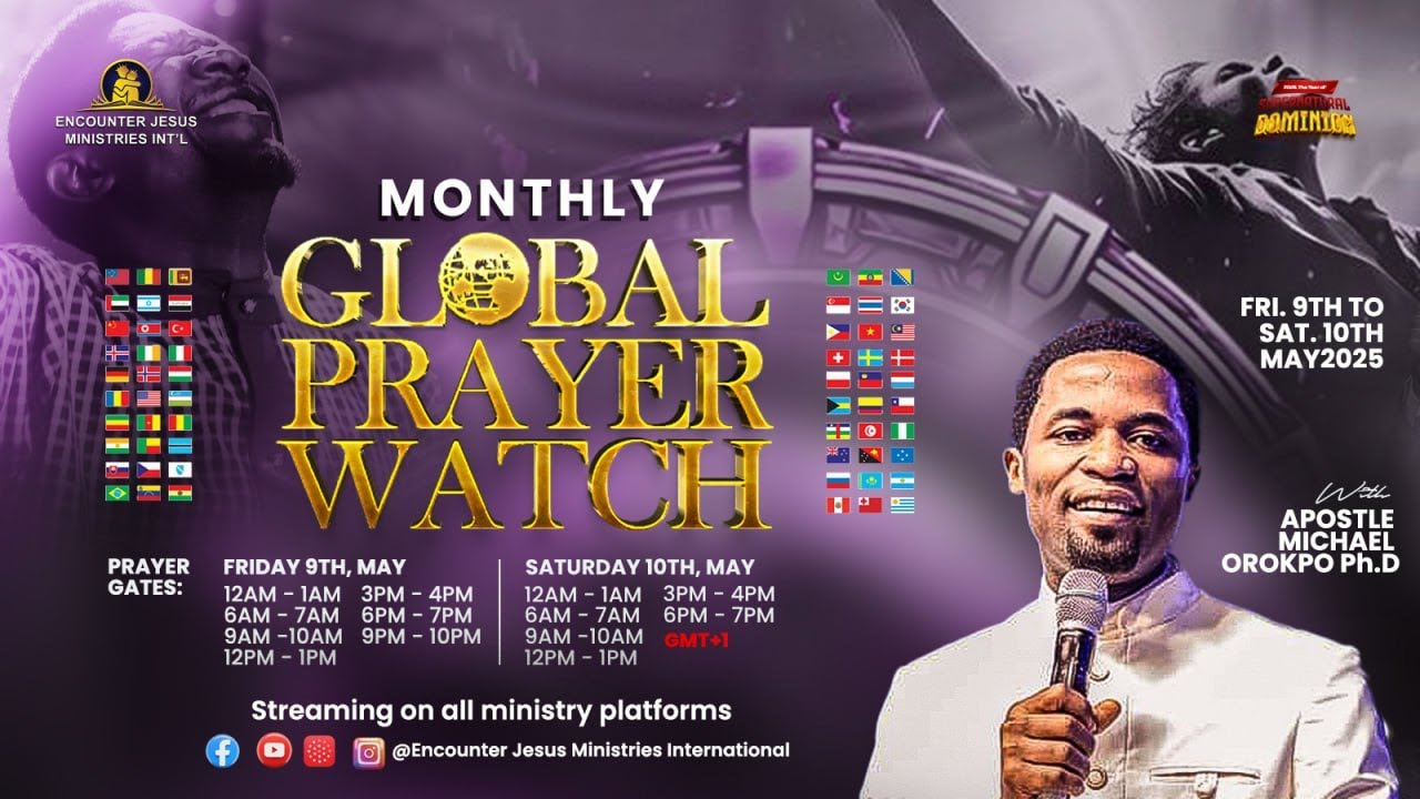 3PM PRAYER WATCH | GLOBAL PRAYER WATCH | 10.05.2025 | Apostle Michael ...