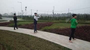 Một buổi tập mùa đông của clb cô nhị khúc  Hoài Đức