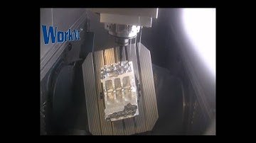 CNC CAD-CAM Machining AUDI V6 engine/motorbloc