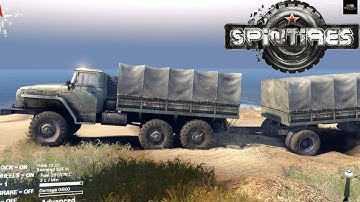 SPINTIRES 2014 - The Coast Map - C 4320 Truck  + New Garage Full Trailer Part 1