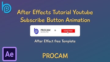 After Effects Tutorial YouTube Subscribe Button Animation (Free AE Project File) 2020