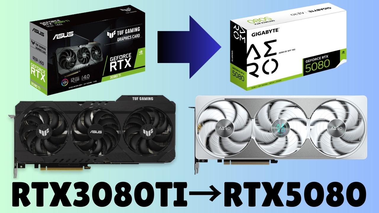 RTX3080ti → RTX5080 交換しよう配信 - YouTube