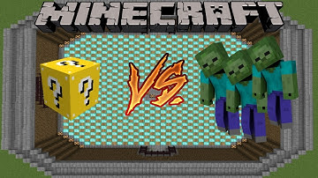 MINECRAFT - ZOMBIE - LUCKY BLOCK CHALLENGES (1.8 MODDED MINI-GAME)