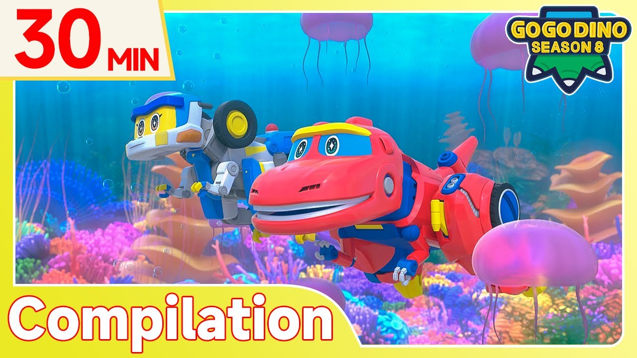 ⭐️GOGODINO S8⭐️ EP07-09 | 30 MIN Compilation 3 | Dinosaurs Town | Kids Cartoon | Super Power