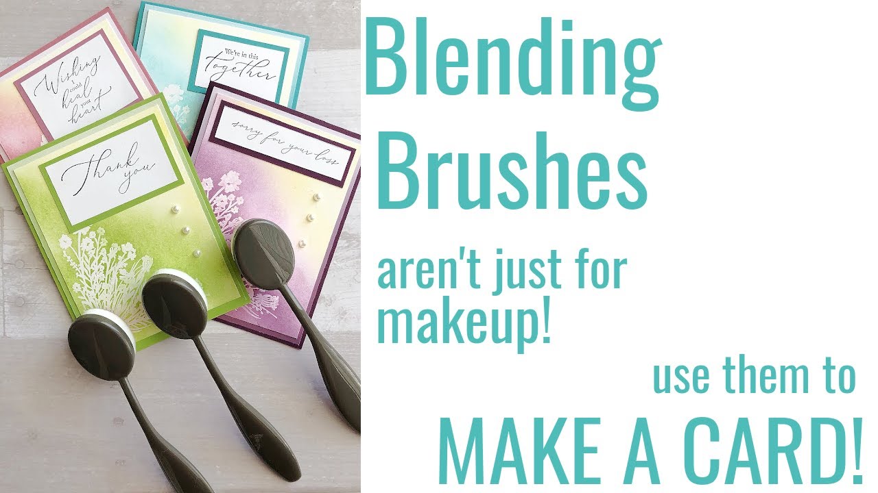 🔴 How to Use Blending Brushes #cardmaking #blendingbrushes #stampinup  #inkblending #embossresist 