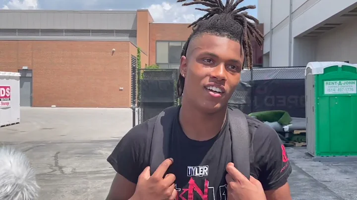 Eighth-grader Tyler Atkinson talks about getting a...