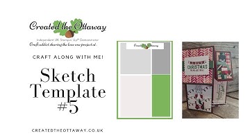 Clever Corner Fold Card Tutorial | Fun Fold Card Inspired by Sketch Template No. 5@createdtheottaway