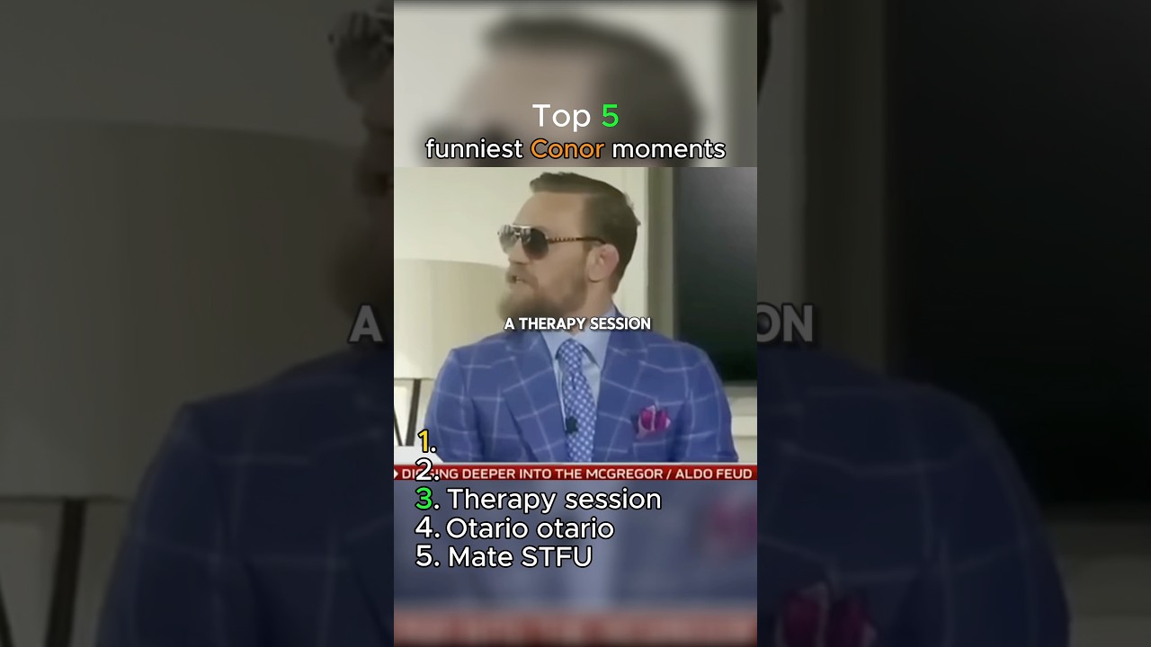 Top 5 Conor McGregor FUNNIEST Moments🤣