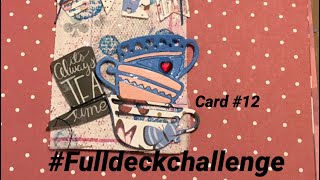 Alice in Wonderland Altered Playing Card or ATC # 12 for the #fulldeckchallenge #aiw #ATC