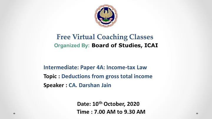 Intermediate: Paper 4A: Income-tax Law: Morning session- 10.10.2020 - DayDayNews