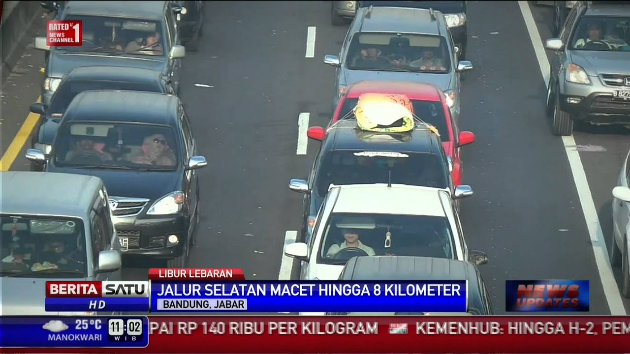 H-1 Lebaran, Jalur Selatan Macet Hingga 8 Kilometer