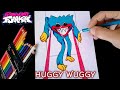 COMO DIBUJAR A HUGGY WUGGY EN LOS DUCTOS | FRIDAY NIGHT FUNKIN | how to draw huggy wuggy in vent