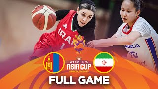 Mongolia v Iran | Full Basketball Game | FIBA Women's Asia Cup 2023