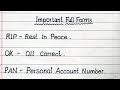 Top 10 Important Full Forms in English | Important GK Full Form List - RIP, PIN, OK, CID, UPSC, SIM
