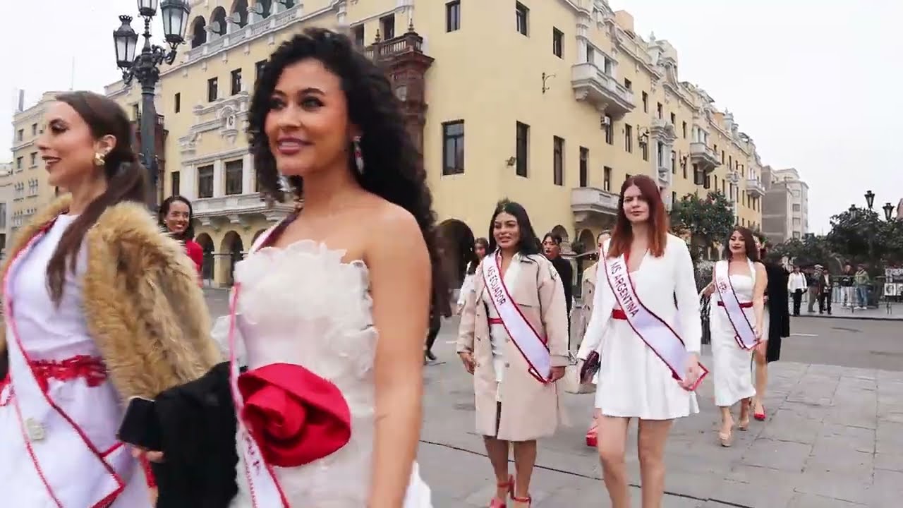 Misses visitan el Palacio Municipal de Lima | Miss Sudamérica | MS Global Contest