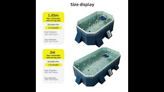 Gagafast Foldable Frame Non-Inflation Swimming Pool Easy Storage