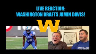 LIVE REACTION: Washington Drafts Jamin Davis! (2021 NFL Draft: Round One)