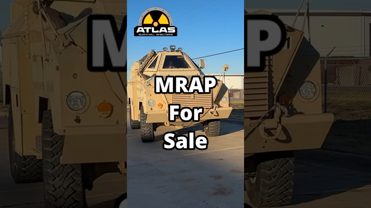 Ultimate Doomsday Vehicle For Sale! 😎 #mrap #military #militaryvehicle #bulletproof #prepper #shtf