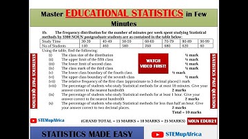 Educational Statistics: Step-by-Step Calculations Explained | Basic Statistics for Students