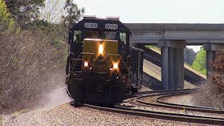 CSX W054-01 w/SD40-2 rounds the curve @ Contentnea