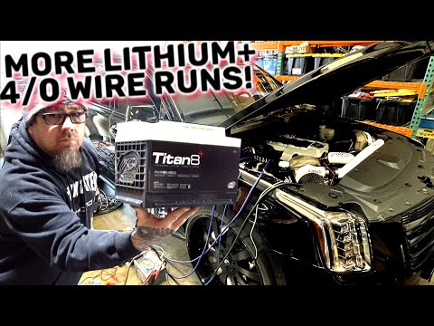 More Lithium! 4/0 Power Wire, Custom Step Down Module "Skid Plate" Box Cadillac Escalade System 2021