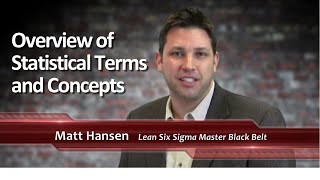 #23 Overview of Statistical Terms and Concepts