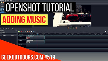 OPENSHOT TUTORIAL: Adding Music Geekoutdoors.com EP519