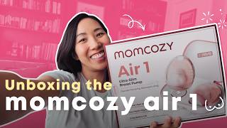 MOMCOZY AIR 1 BREAST PUMP REVIEW | unboxing, try-on, & first impressions