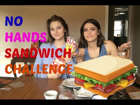 No hands sandwich challenge!