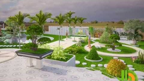 Thiết kế cảnh quan sân vườn biệt thự đẳng cấp Anh Hùng tại Daklak