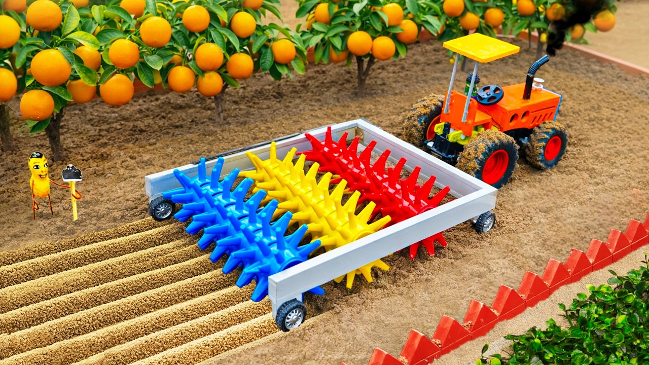 TOP Most Creative DIY Ridge Maker for Mini Orange Farm | Mini Farm Machines | HP Mini DIY Tractor