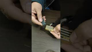 Brass charector How to insert  in HP 280 coding machine