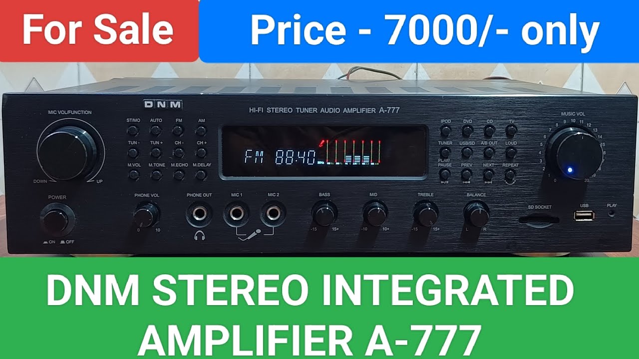 DNM STEREO INTEGRATED AMPLIFIER A-777 Nice Sound Quality Contact
