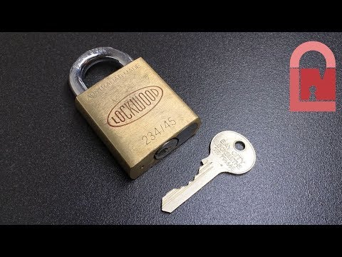 Restricted Keyway Lockwood 234/45 Padlock Pck and Gut - Not What I was Expecting!